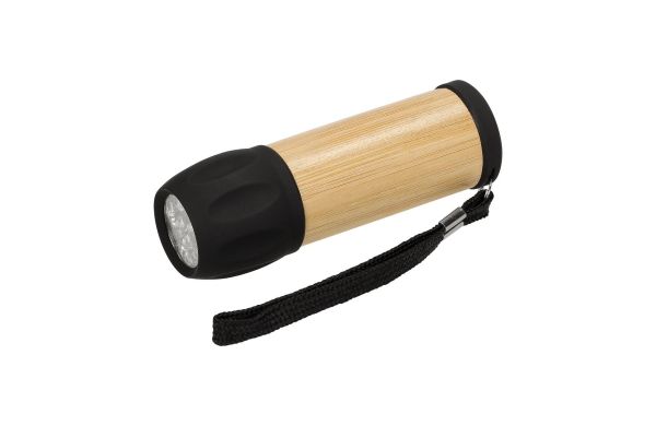 Taschenlampe "Shine", natur/schwarz