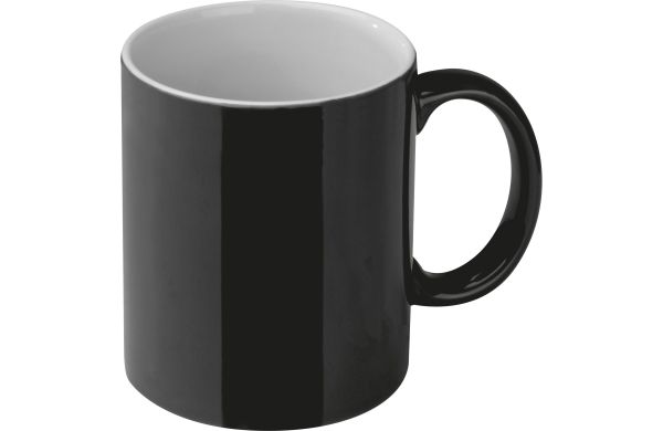 Tasse aus Keramik , 300ml - schwarz