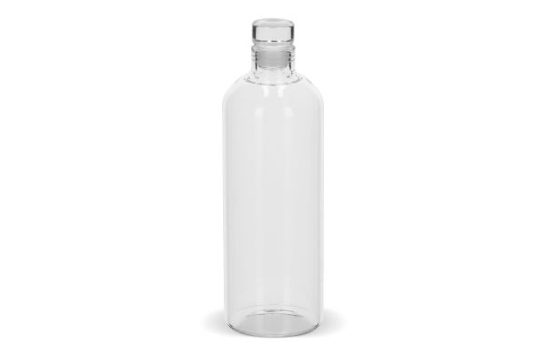 Trinkflasche aus Glas 1000 ml, transparent