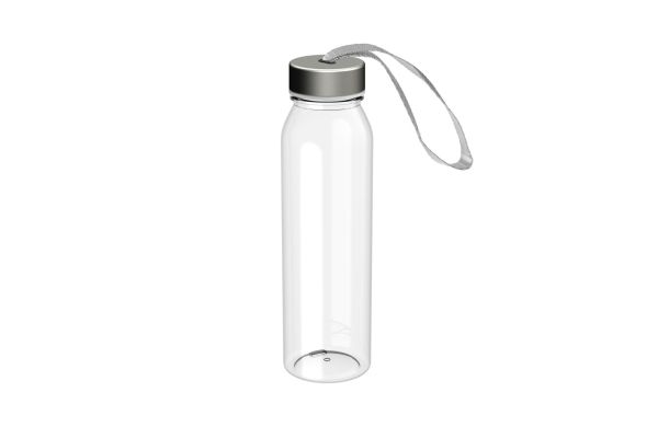 Trinkflasche Active "Pure", 650 ml, transparent/silber