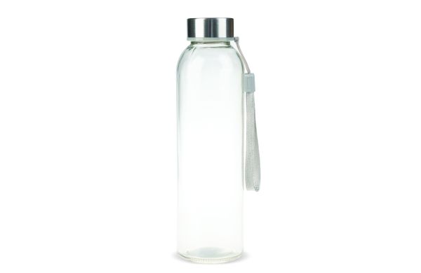 Trinkflasche aus Glas 500ml, transparent