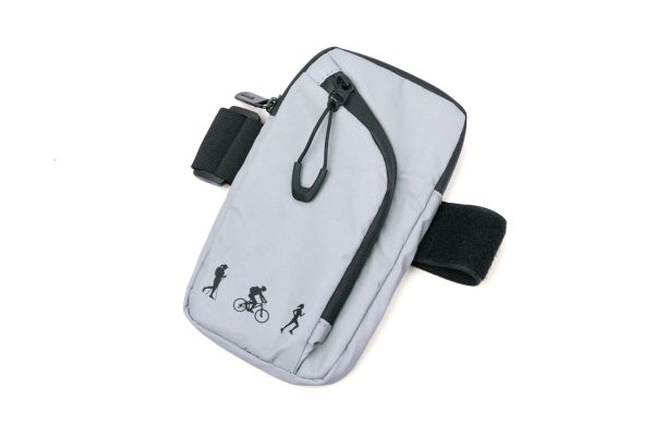 TROIKA-Armtasche-ARMLEUCHTER-grau-schwarz