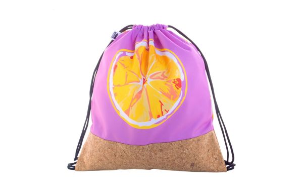 Turnbeutel CreaDraw Cork, weiß/natur