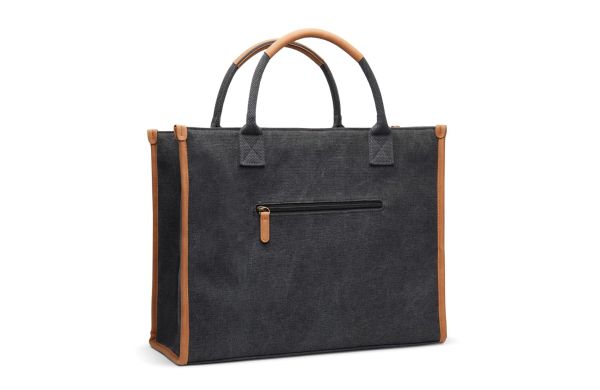 VINGA Bosler Büro-Tasche aus RCS recyceltem Canvas/schwarz