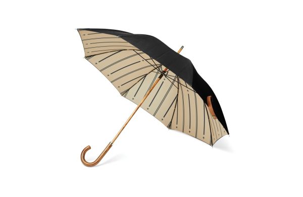 VINGA Bosler AWARE™ Regenschirm aus recyceltem PET/schwarz