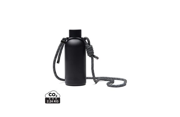 VINGA Parks Flasche aus RCS rec. Stainless-Steel, 400ml, schwarz
