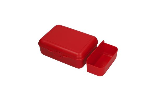 Vorratsdose "School-Box" deluxe, mit Trennschale, rot