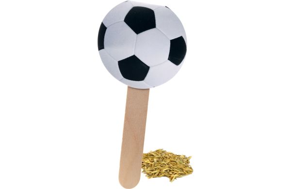 Wachsender Fußballgruß, Fußball-Rasen 