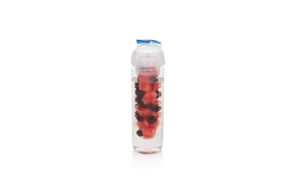 wasserflasche mit aromafach blau