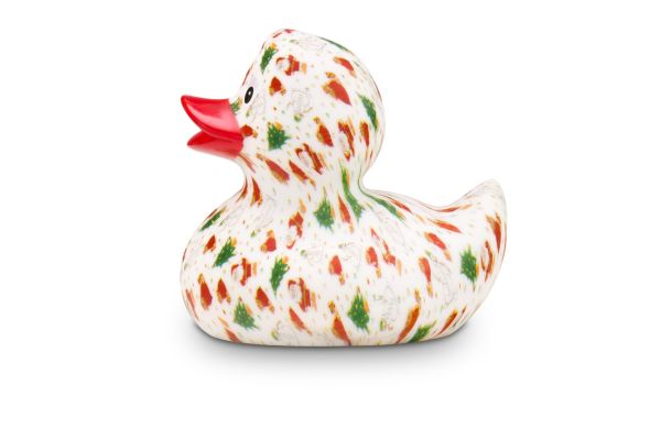 Werbeente Tanja Tannenbaum mit rotem Schnabel