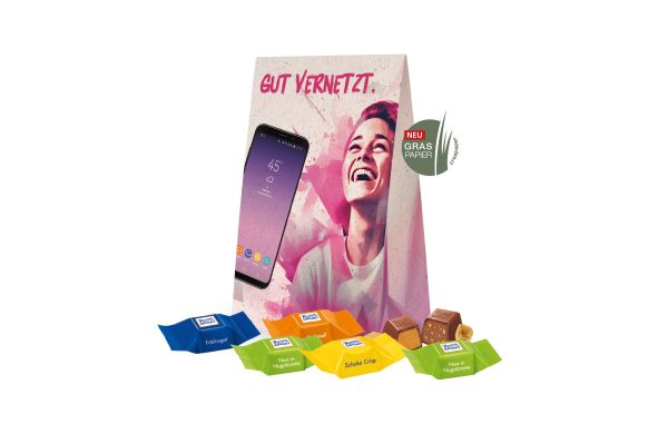 Werbetasche mit süßer Füllung