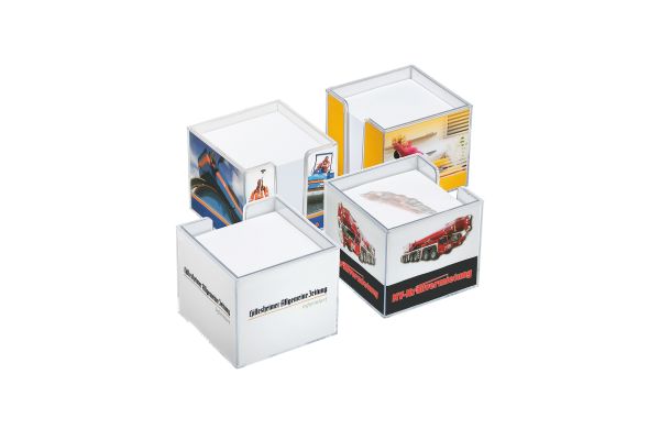 Zettelbox "Sigma", doppelwandig, mit Einleger