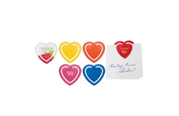Zettelklammer "Herz"