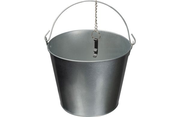 Zinkeimer mit Flaschenöffner