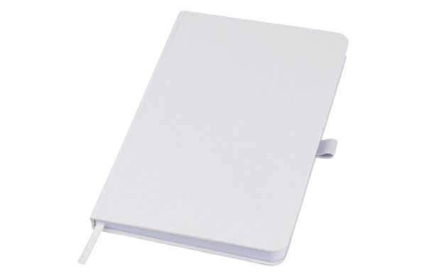 Fabianna Hardcover Notizbuch aus Crush-Papier - weiss 