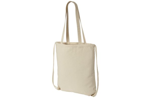 Eliza 240 g/m² Baumwolle Kordelzug Rucksack 6L - natural 
