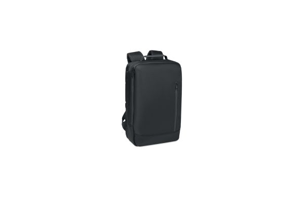 15" Laptop-Jacquard-Rucksack, Schwarz