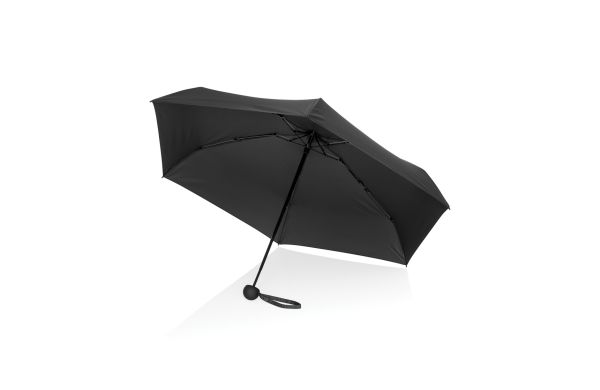 195manueller super-mini-schirm aus aware rpet 190t pongee schwarz