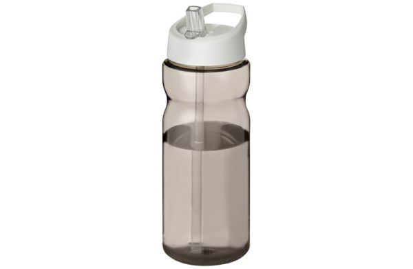 H2O Active® Base Tritan™ 650 ml Sportflasche mit Ausgussdeckel - kohle, weiss 