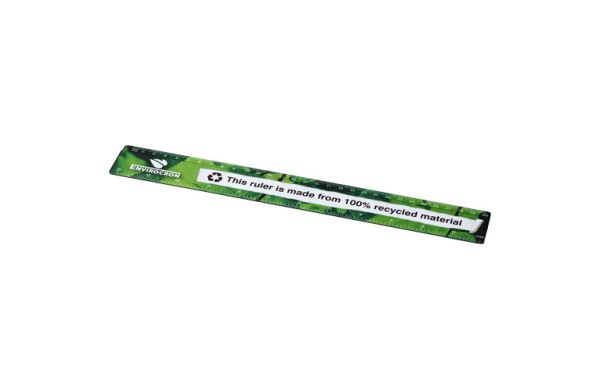 Terran 30 cm Lineal aus 100 % recyceltem Kunststoff - schwarz 