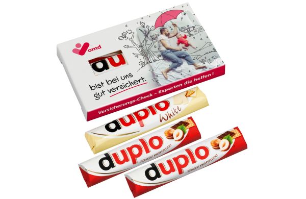 3 er Duplo-Pack (mit Sichtfenster mit 2 Duplo klassisch und 1 Duplo weiß)