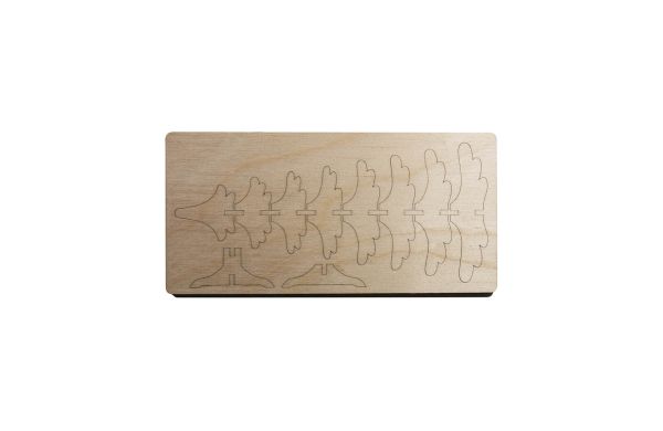 3D Holzpuzzle-Karte, Lasergravur