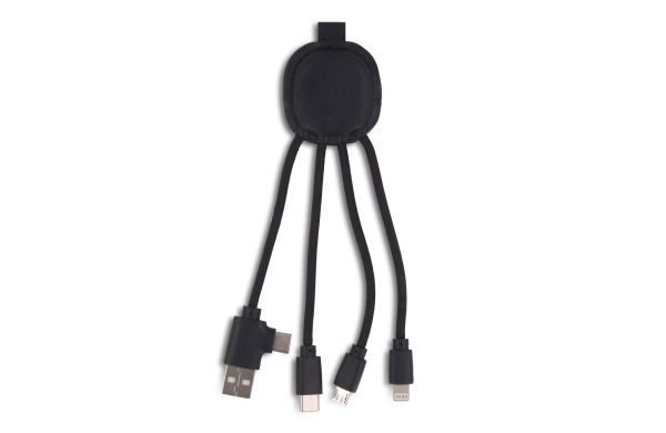 4000  Xoopar Iné Smart Charging cable with NFC, schwarz