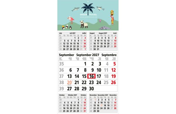5-Monatskalender Einblatt Budget 5 EXPRESS großer laufender Monat