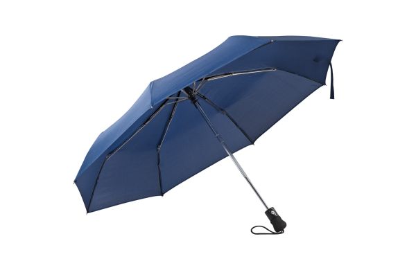 Automatik Taschenschirm aus Polyester - dunkelblau