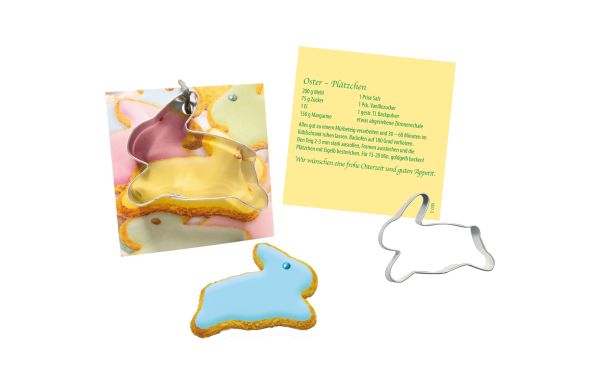 Backförmchen-Karte Hase
