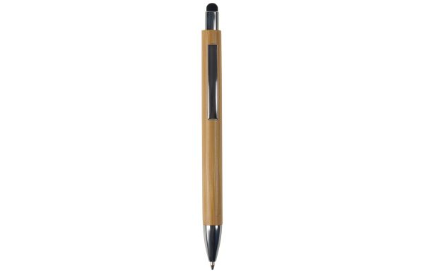 Bambus Kugelschreiber New York mit Touchpen, schwarz