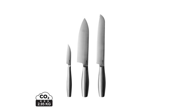 BOSKA Küchenmesser Copenhagen, 3er-Set, Stahl