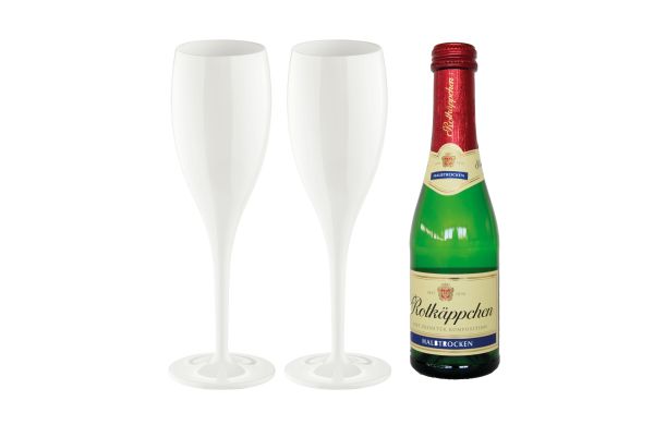 CHEERS No. 1 Superglas 100ml + Piccolo halbtrocken, cotton white