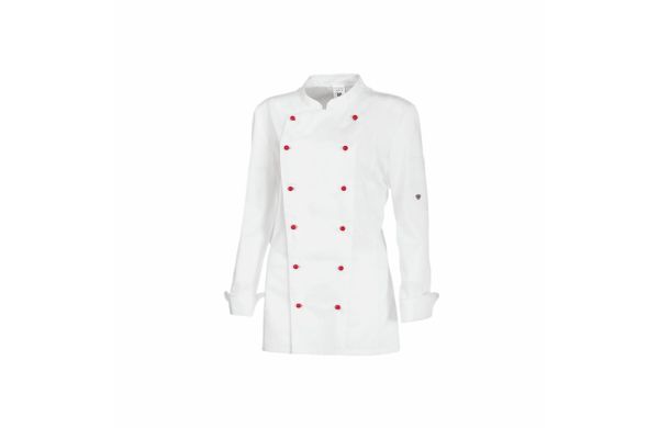 Damen Kochjacke 1542-400 weiss 34