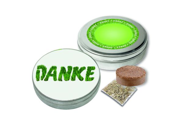 DANKE Dose, Zimmerrasen