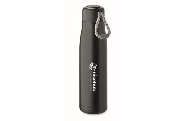 CORDLE Doppelwandige Flasche 500 ml, schwarz