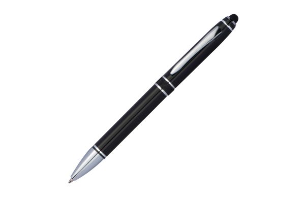Drehkugelschreiber aus Aluminium - schwarz