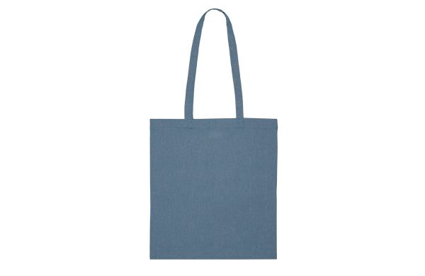 Einkaufstasche aus recycelter Baumwolle 38x42cm, blau