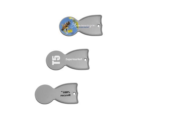 Einkaufswagenlöser Recycling_ grau