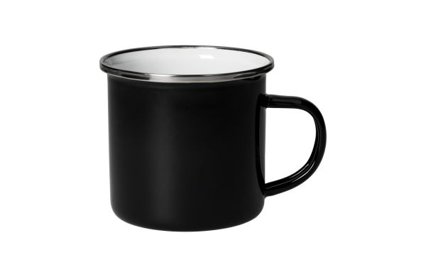 Emaille-Becher "Cozy", 300 ml, schwarz