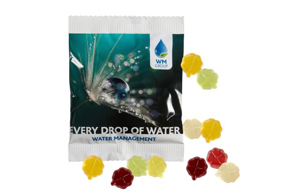 Fruchtgummi STANDARD 20 g, VEGAN im kompostierbaren Tütchen