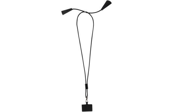 Funi 5 in 1 Lanyard Kabel aus recyceltem Kunststoff für Smartphones mit integrierter Datensynchronisierung und 100 W Schnellladefunktion, schwarz