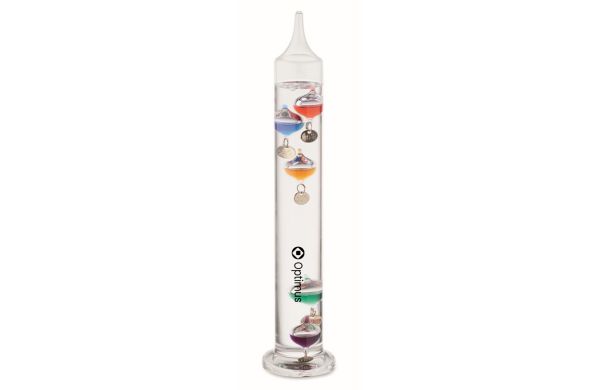 Galileo Thermometer Glas 28cm - transparent