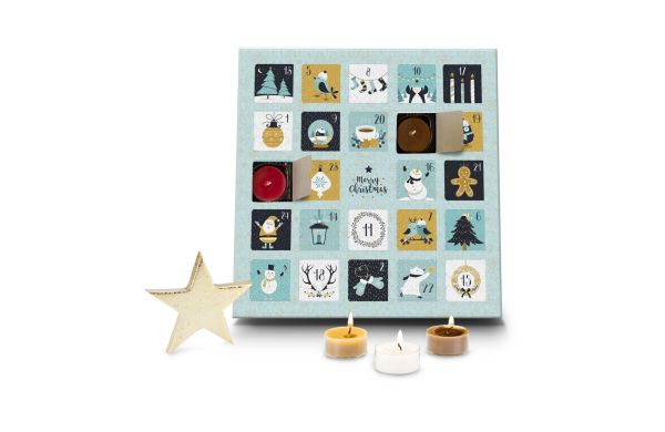 Geschenkartikel / Präsentartikel : Duftkerzen Adventskalender Charming Christmas