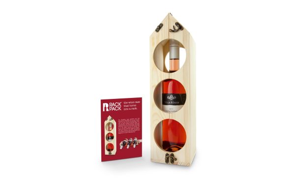 Geschenkset / Präsenteset: Rackpack - das geniale Weinregal