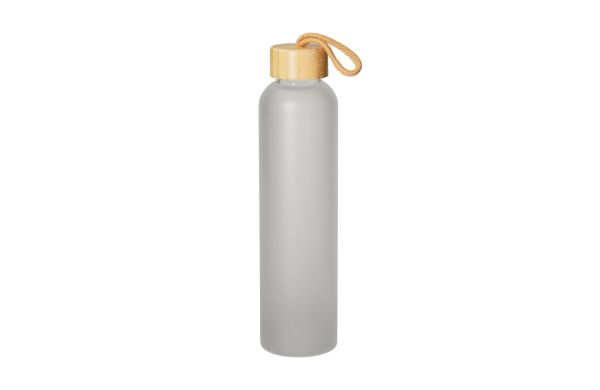 Glasflasche "Bamboo" 750 ml, Frosted, grau
