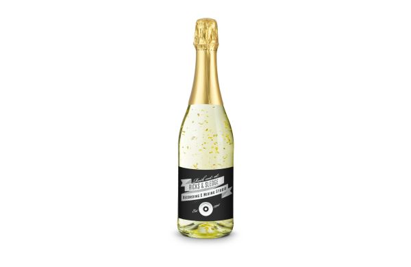 Golden Flakes - Flasche klar - Kapselfarbe Gold, 0,75 l