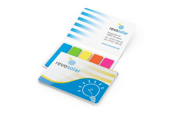 Haftmarker-Set Memo-Card Karton-Umschlag - Rechteck, Folie
