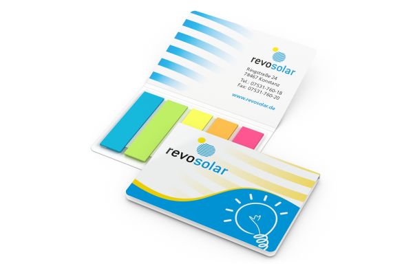 Haftmarker-Set Memo-Card Karton-Umschlag - Rechteck, Papier