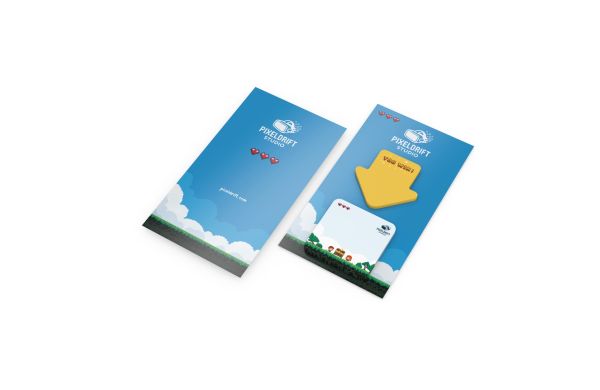 Haftnotiz-Karte Note-Card Form - Pfeil - Quadrat (abgerundet)